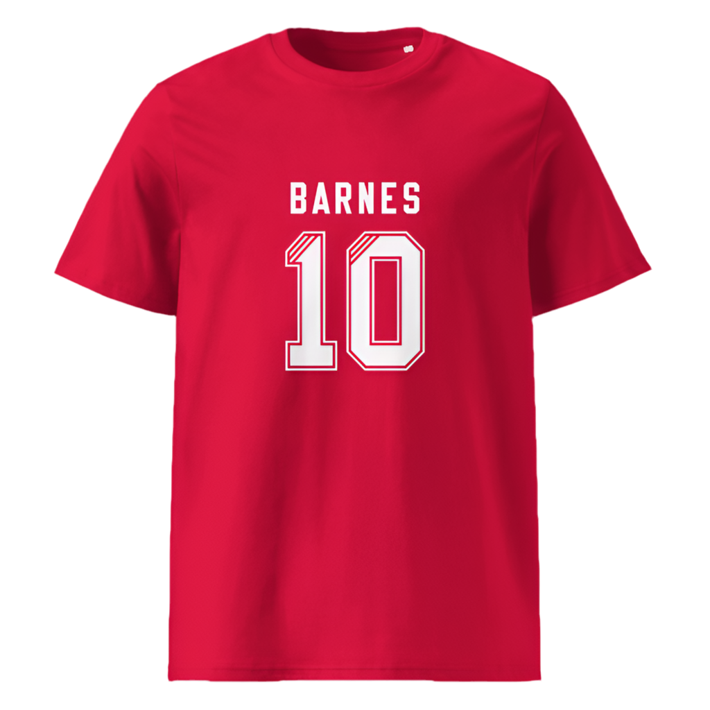 Barnes 10 Red T-Shirt | Liverpool Legend Inspired Tee