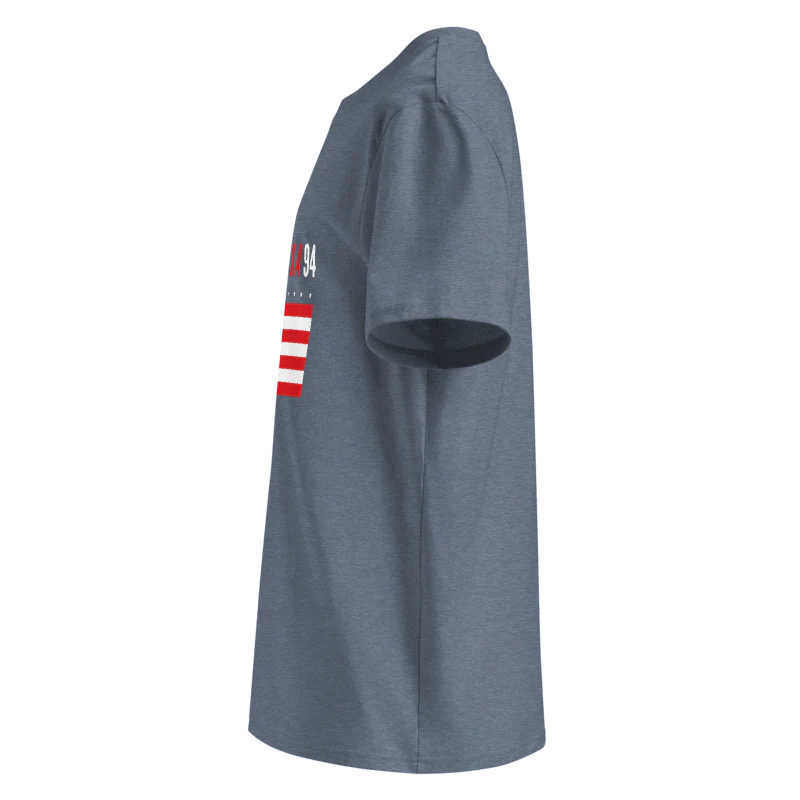 USA 1994 World Cup Retro Football T-Shirt Classic Wihte/Heather Grey