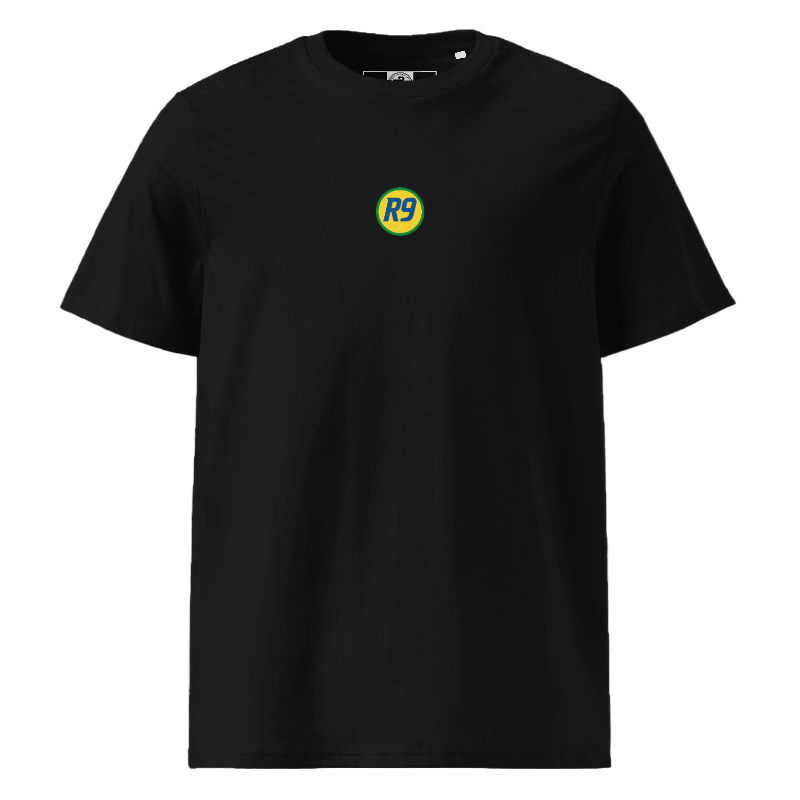 R9 T-Shirt | Ronaldo 9 Football Tee in Black, Navy & White