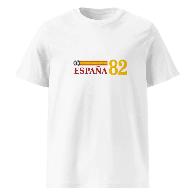 España 82- Retro World Cup T-Shirt White/Black