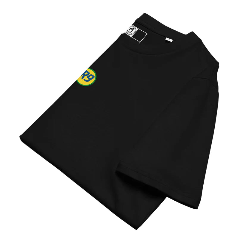 R9 T-Shirt | Ronaldo 9 Football Tee in Black, Navy & White