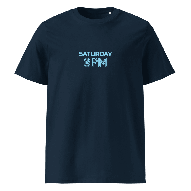 Saturday 3pm White/Navy T-Shirt