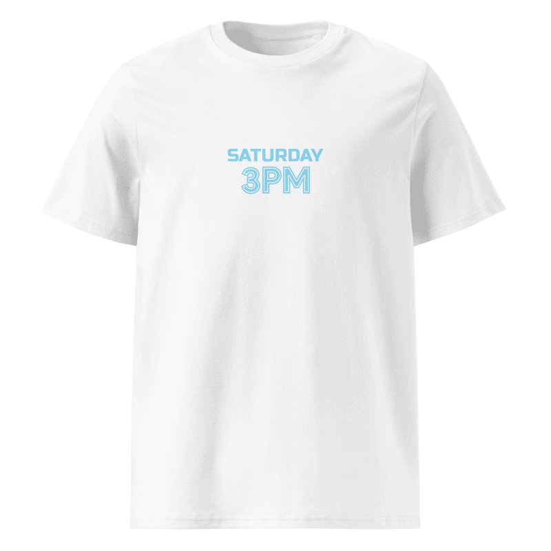 Saturday 3pm White/Navy T-Shirt
