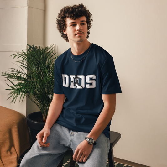 DIOS Maradona Inspired Football Quote Navy T-Shirt