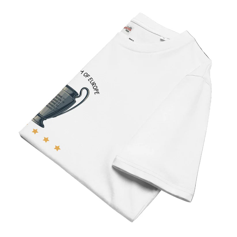 Cream of Europe - Liverpool Champions League T-Shirt White/Black